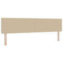 vidaXL Boxrugós ágy fejtámlával Világosszürke és fehér 200 x 200 cm