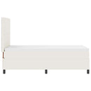 vidaXL Boxrugós ágy Krém és fehér 100 x 200 cm Bársonyos szövet