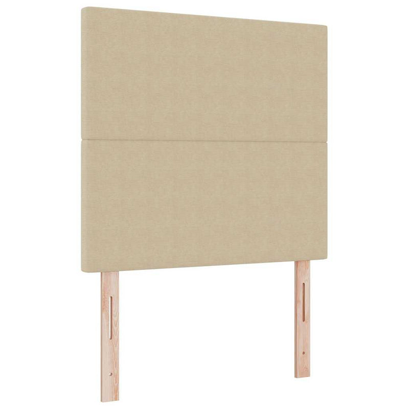 vidaXL Boxrugós ágy Világosszürke és fehér 203 x 120 x 128 cm