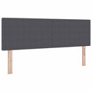 vidaXL LED Box Spring Ágy Sötétszürke és Fehér 140 x 200 cm