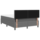 vidaXL LED Box Spring Ágy Világosszürke és fehér 160 x 200 cm