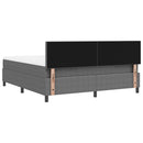 vidaXL LED Box Spring Ágy Világosszürke és fehér 180 x 200 cm