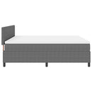 vidaXL LED Box Spring Ágy Világosszürke és fehér 180 x 200 cm
