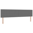 vidaXL LED Box Spring Ágy Világosszürke és fehér 200 x 200 cm