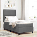 vidaXL LED Box Spring Ágy Világosszürke és fehér 90 x 190 cm