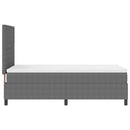 vidaXL LED Box Spring Ágy Világosszürke és fehér 90 x 190 cm