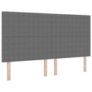 vidaXL LED Box Spring Ágy Világosszürke és fehér 180 x 200 cm
