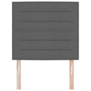 vidaXL Fejtámla fejtámlával Sötétszürke 100 cm Műbőr