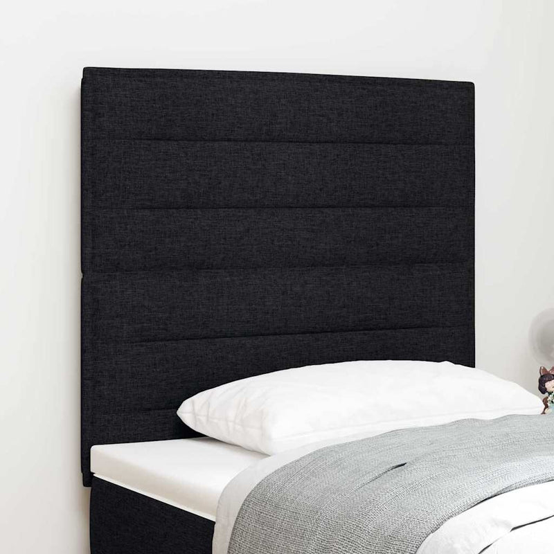 vidaXL Fejtámla Egyéb fejtámlával Fekete 100 cm szövet