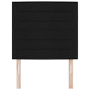 vidaXL Fejtámla fejtámlával Fekete 100 cm szövet