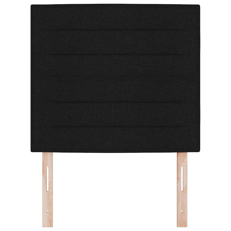 vidaXL Fejtámla Egyéb fejtámlával Fekete 100 cm szövet