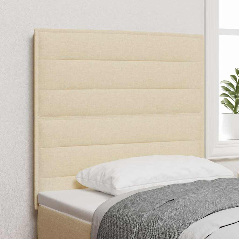 vidaXL Fejtámla Egyéb fejtámlával Krém 100 cm szövet