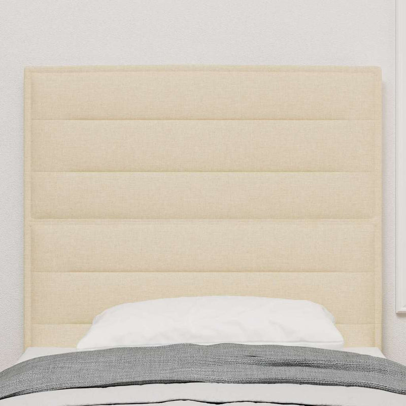 vidaXL Fejtámla Egyéb fejtámlával Krém 100 cm szövet