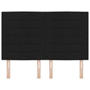 vidaXL Fejtámla Fekete 160 cm szövet