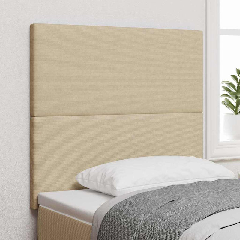 vidaXL Fejtámla fejtámlával Világosszürke 100 cm Sávos Szövet