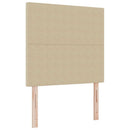 vidaXL Fejtámla fejtámlával Világosszürke 100 cm Sávos Szövet