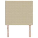 vidaXL Fejtámla fejtámlával Világosszürke 100 cm Sávos Szövet