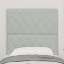 vidaXL Bársony Fejtámla fejtámlával Világosszürke 80 cm Bársony