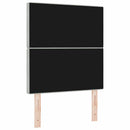 vidaXL Fejtámla Világosszürke 80 cm Bársony