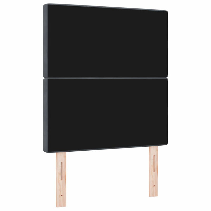 vidaXL Bársony Fejtámla Argyle fejtámlával Sötétszürke 80 cm Bársony