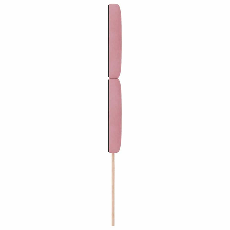 vidaXL Bársony Fejtámla Argyle fejtámlával Rózsaszín 90 cm Bársony