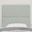 vidaXL Bársony Fejtámla fejtámlával Világosszürke 100 cm Bársony