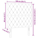 vidaXL Bársony Fejtámla fejtámlával Világosszürke 100 cm Bársony