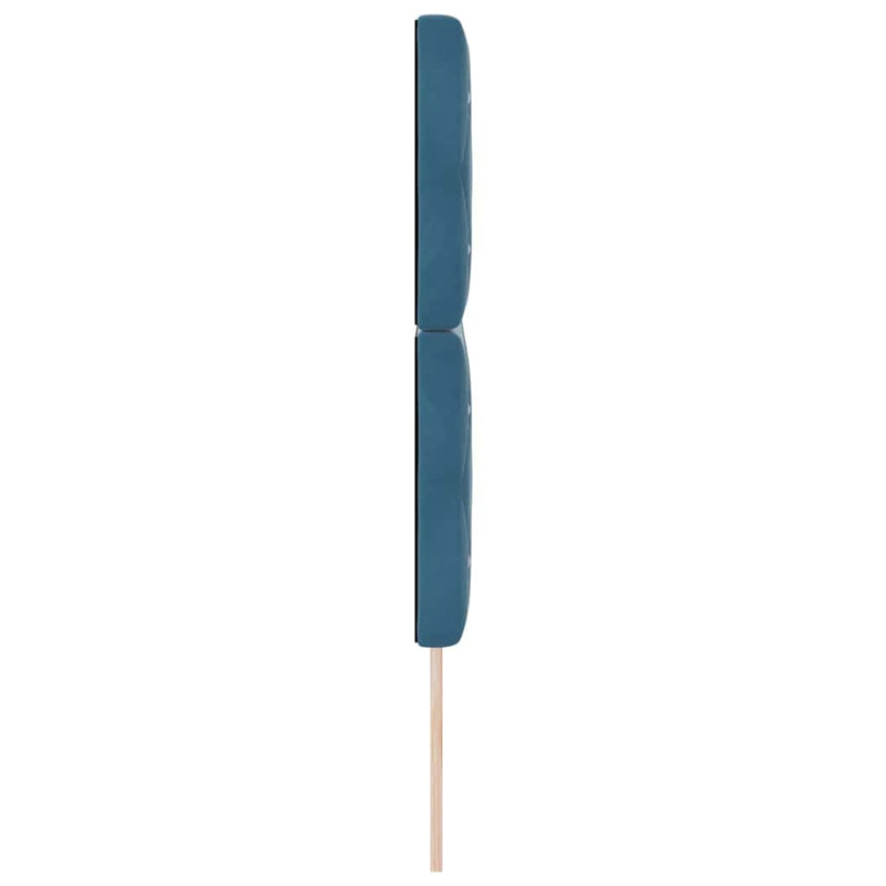 vidaXL Bársony Fejtámla Argyle fejtámlával Sötét kék 144 cm Bársony