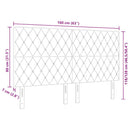 vidaXL Bársony Fejtámla fejtámlával Világosszürke 160 cm Bársony