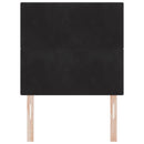 vidaXL Fejtámla Fekete 80 cm Bársony