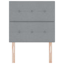 vidaXL Fejtámla fejtámlával Világosszürke 100 cm szövet