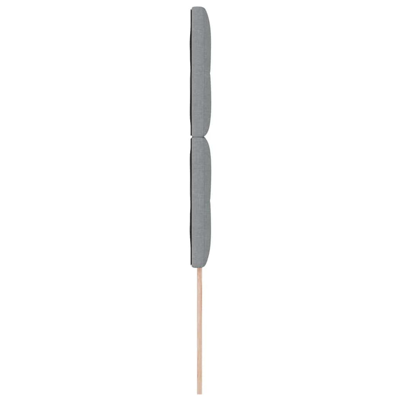 vidaXL Fejtámla fejtámlával Világosszürke 100 cm szövet