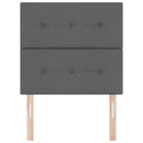 vidaXL Fejtámla fejtámlával Sötétszürke 100 cm szövet