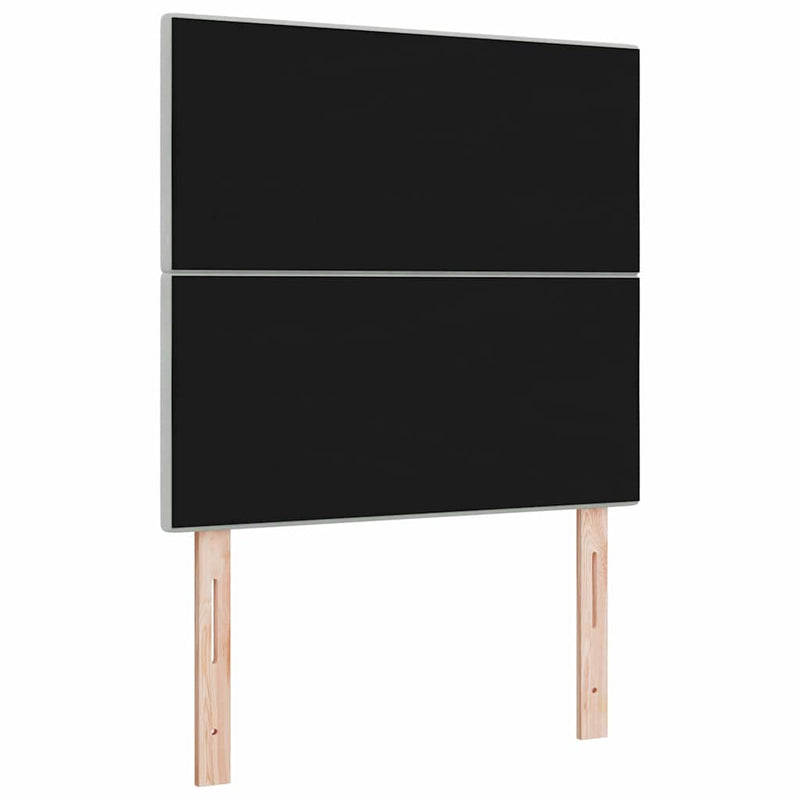 vidaXL Fejtámla Falra szerelhető Világosszürke 100 cm Bársony