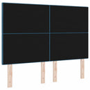 vidaXL Fejtámla Sötét kék 144 cm Bársony