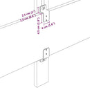 vidaXL Fejtámla Fekete 180 cm Bársony
