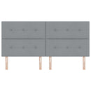 vidaXL Fejtámla fejtámlával Világosszürke 200 cm szövet