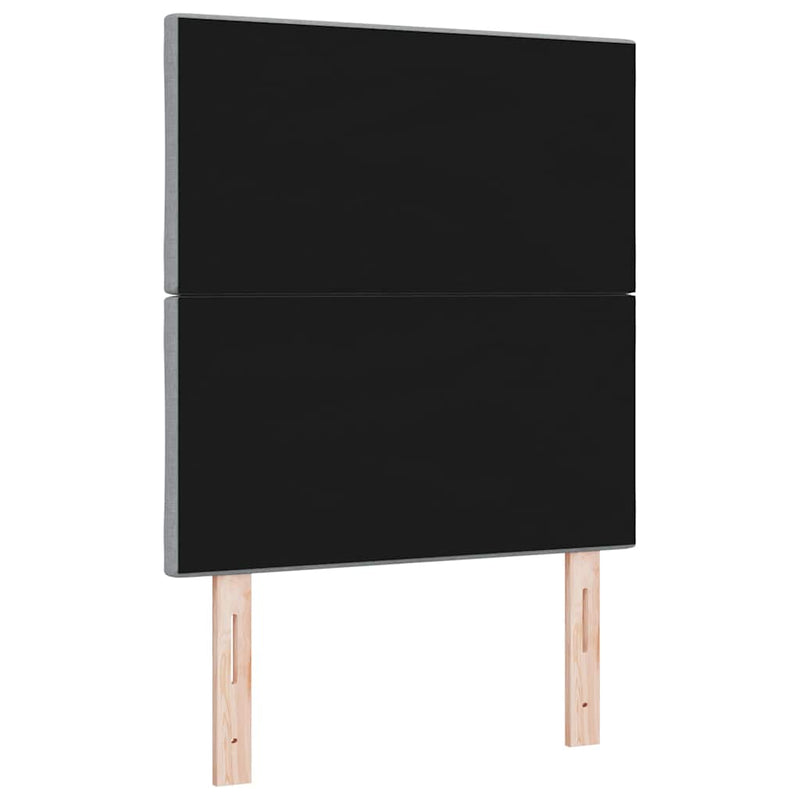 vidaXL Textil Fejtámla Geometrikus Világosszürke 80 cm szövet