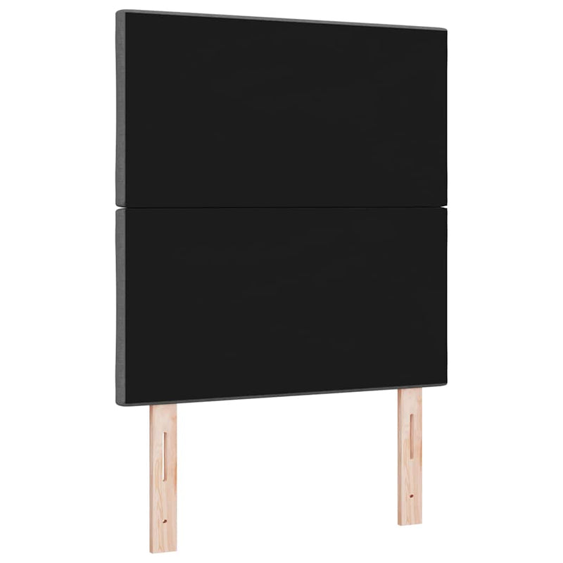 vidaXL Textil Fejtámla Geometrikus Sötétszürke 80 cm szövet