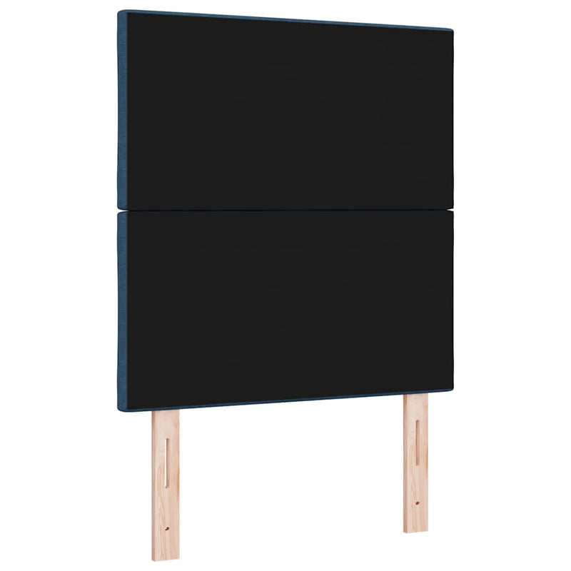 vidaXL Textil Fejtámla Geometrikus fejtámlával Kék 80 cm szövet