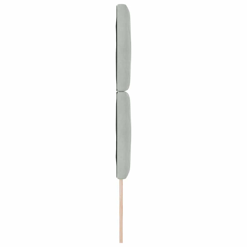 vidaXL Fejtámla Falra szerelhető Világosszürke 80 cm Bársony