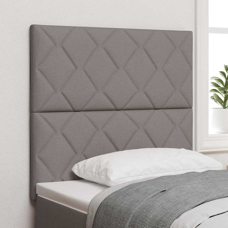 vidaXL Textil Fejtámla Geometrikus fejtámlával Tópszínű 100 cm szövet
