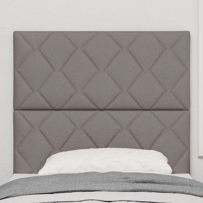 vidaXL Textil Fejtámla Geometrikus fejtámlával Tópszínű 100 cm szövet