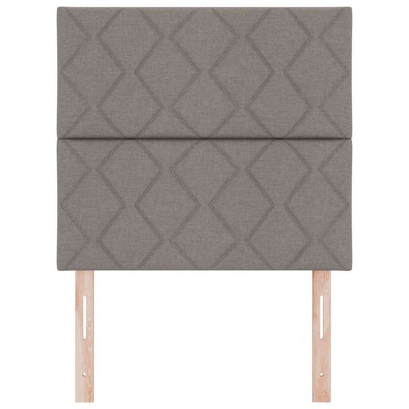 vidaXL Textil Fejtámla Geometrikus fejtámlával Tópszínű 100 cm szövet