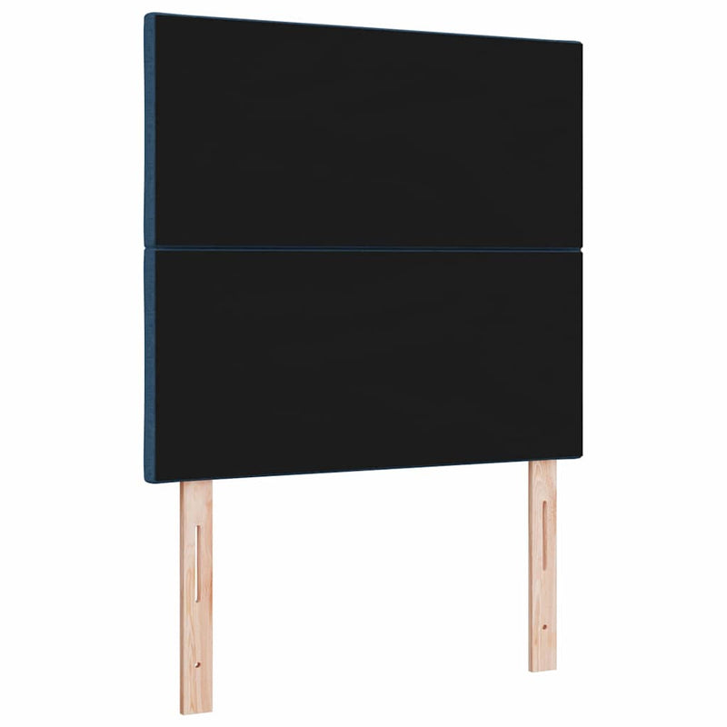 vidaXL Textil Fejtámla Geometrikus fejtámlával Kék 100 cm szövet