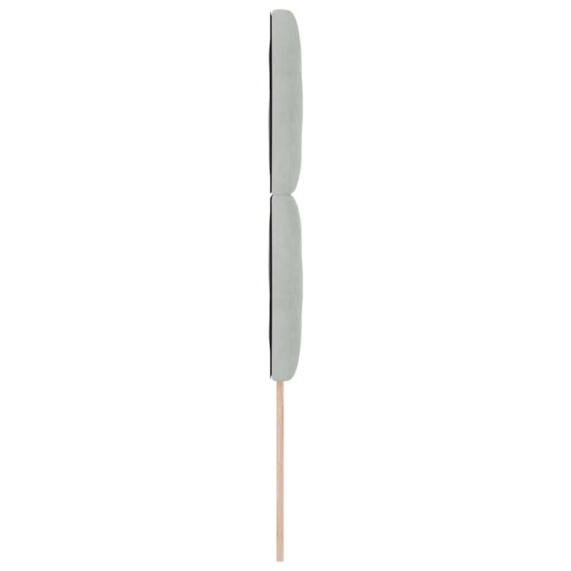 vidaXL Fejtámla Falra szerelhető Világosszürke 100 cm Bársony