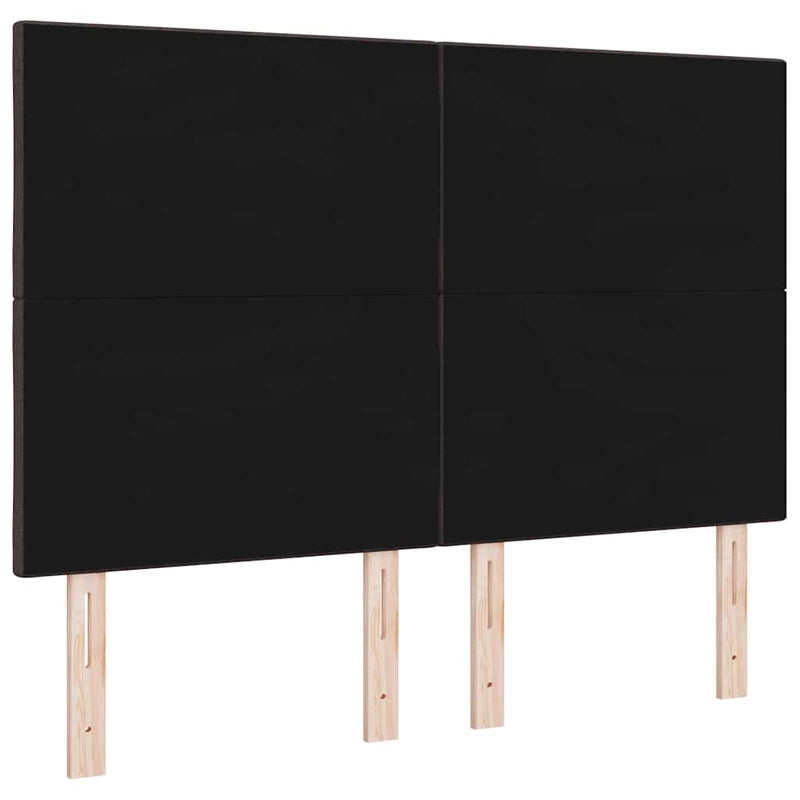 vidaXL Textil Fejtámla Geometrikus sötétbarna 140 cm szövet