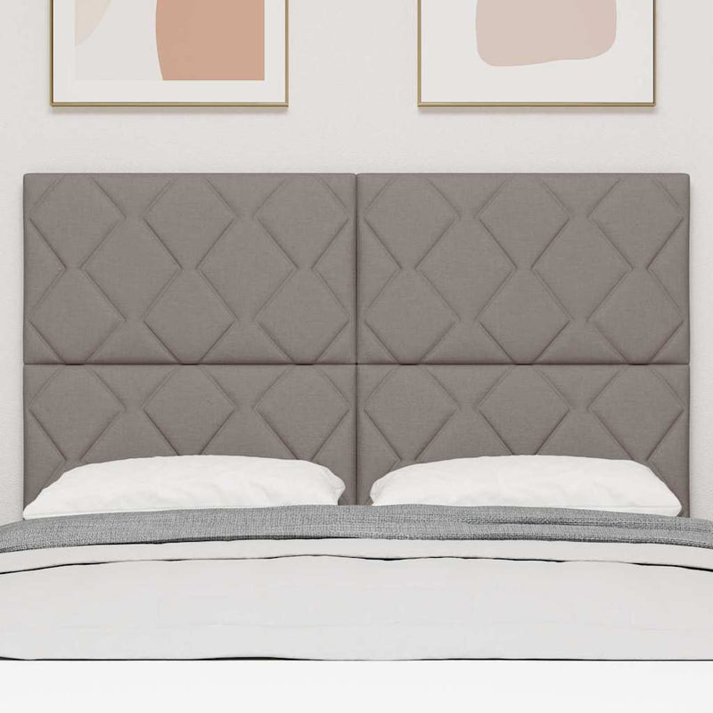 vidaXL Textil Fejtámla Geometrikus fejtámlával Tópszínű 140 cm szövet