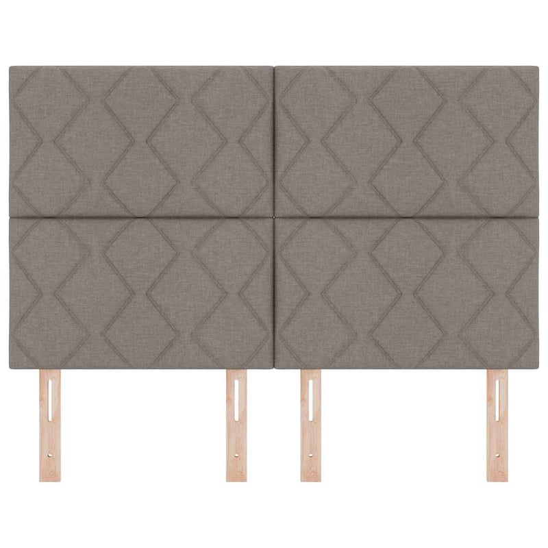 vidaXL Textil Fejtámla Geometrikus fejtámlával Tópszínű 140 cm szövet