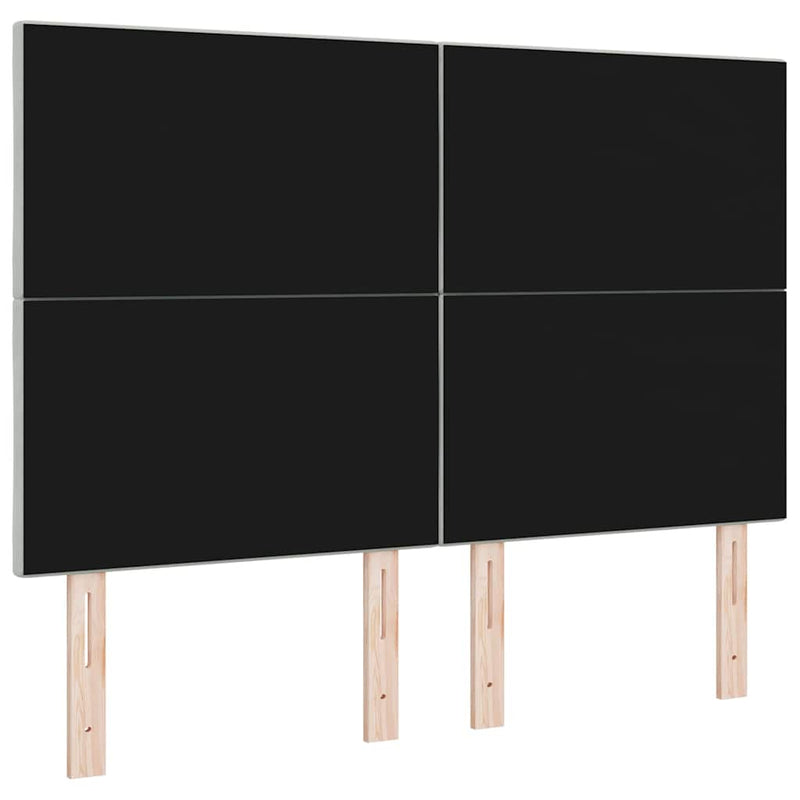 vidaXL Fejtámla Falra szerelhető Világosszürke 144 cm Bársony
